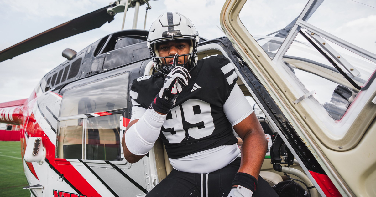 Nehemiah Ombati on his official visit to Nebraska