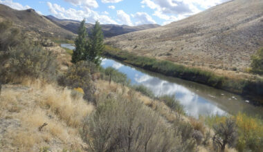 The Humboldt River is seen in Northern Nevada in an undated photo. (U.S. Geological Survey)