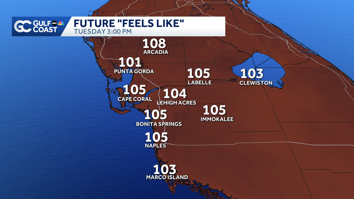 Very humid Tuesday with inland storms