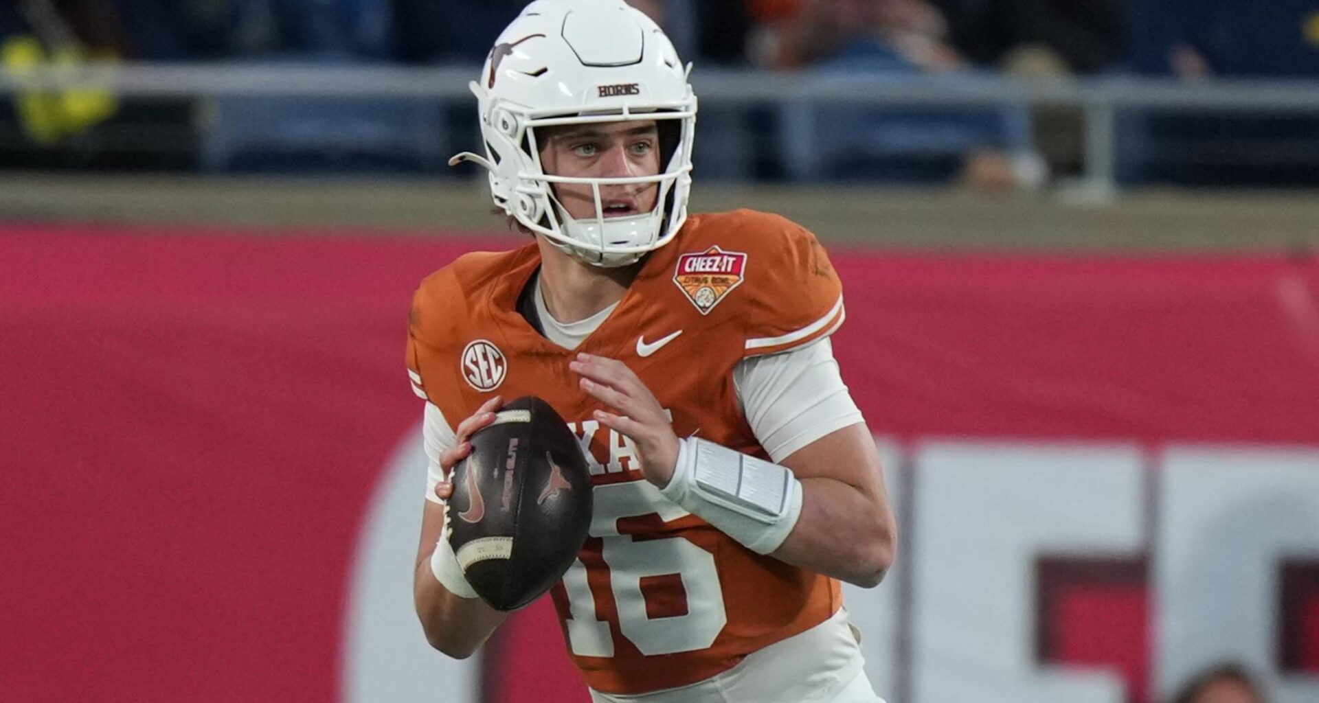 Arch Manning Potentially Skipping 2027 NFL Draft Addressed by Texas HC Steve Sarkisian