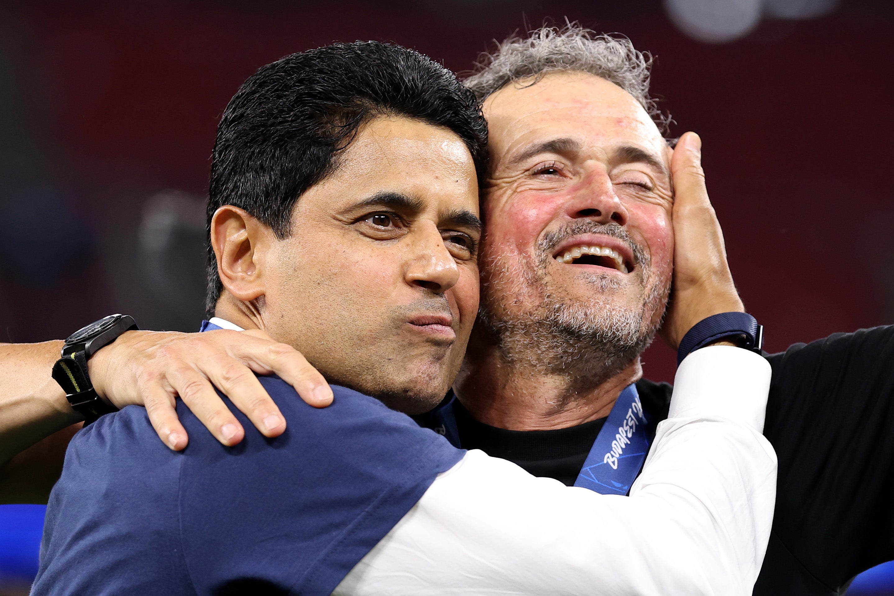 PSG president Nasser al-Khelaifi could celebrate the achievement of a key goal
