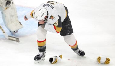 Brayden McNabb's Injury Status Updated by Golden Knights' Tortorella, Took 87 MPH Puck to Face