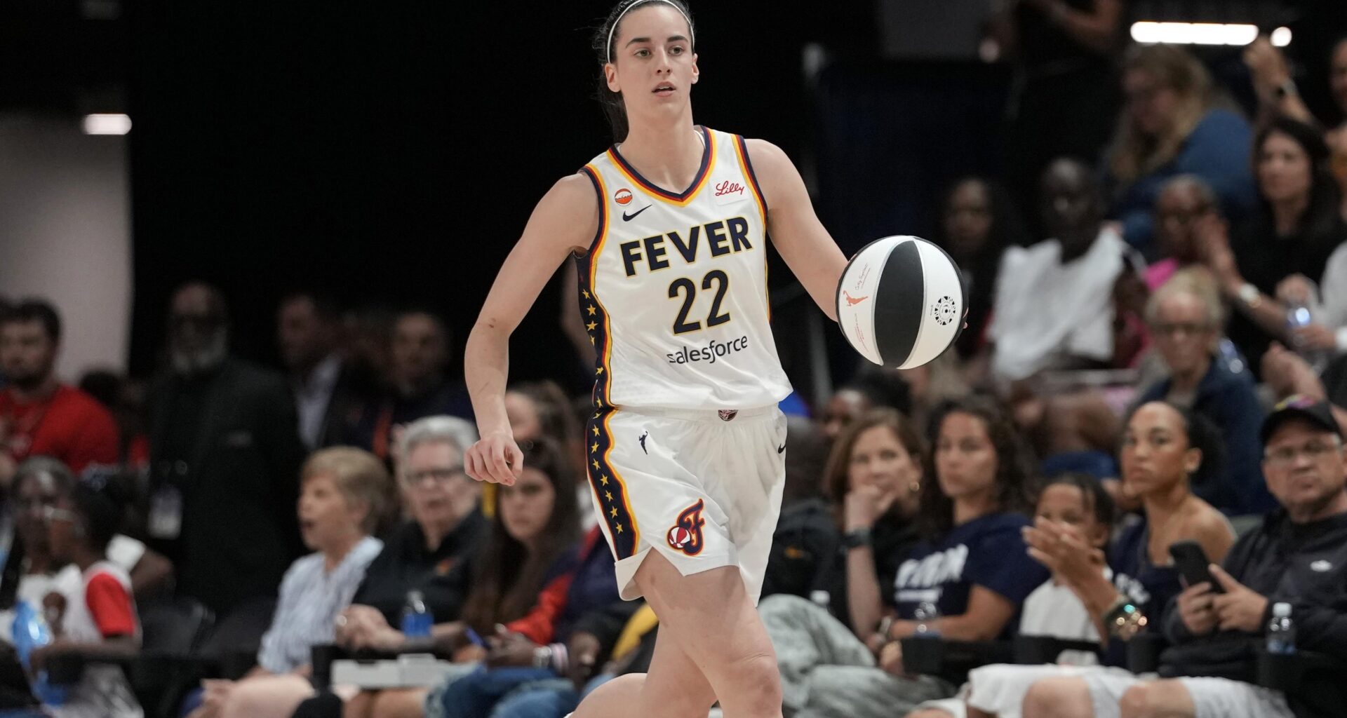 Caitlin Clark Gifts Kid Cudi Signed Jersey in Video During Fever Practice