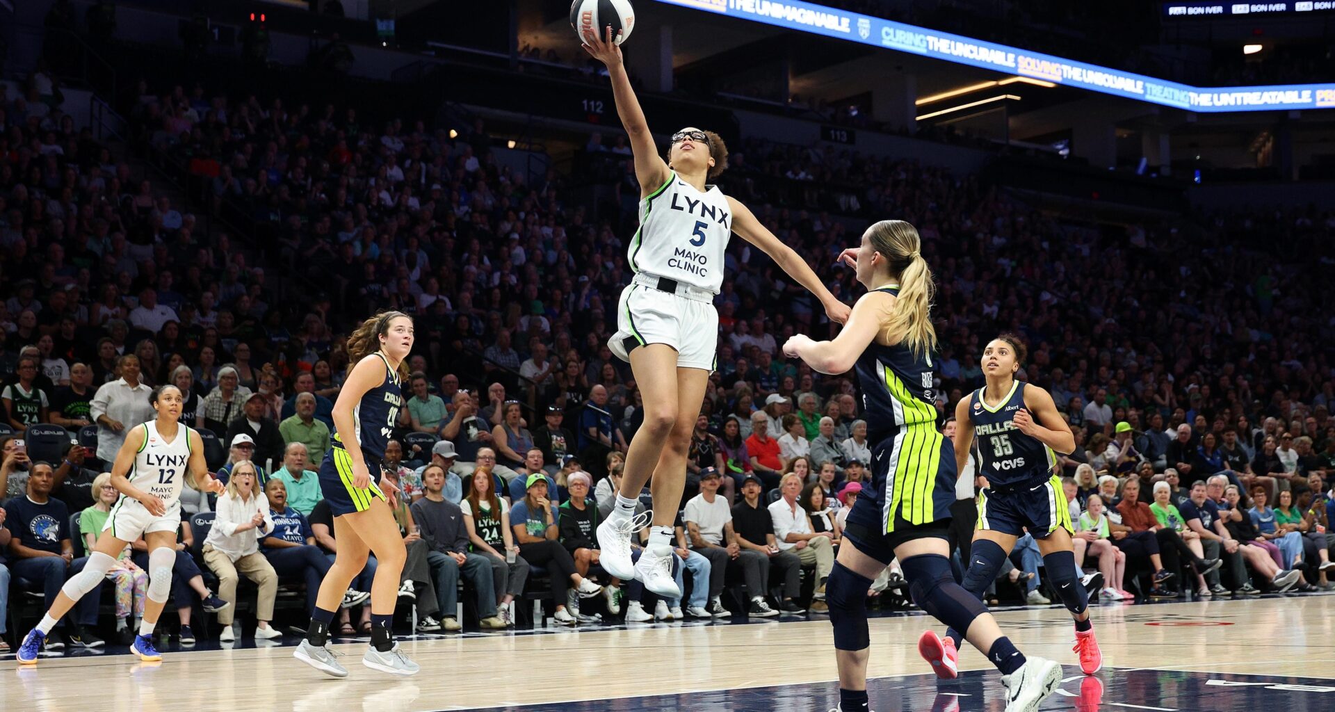Watch Paige Bueckers-Olivia Miles Heated Exchange in Video During Lynx vs. Wings