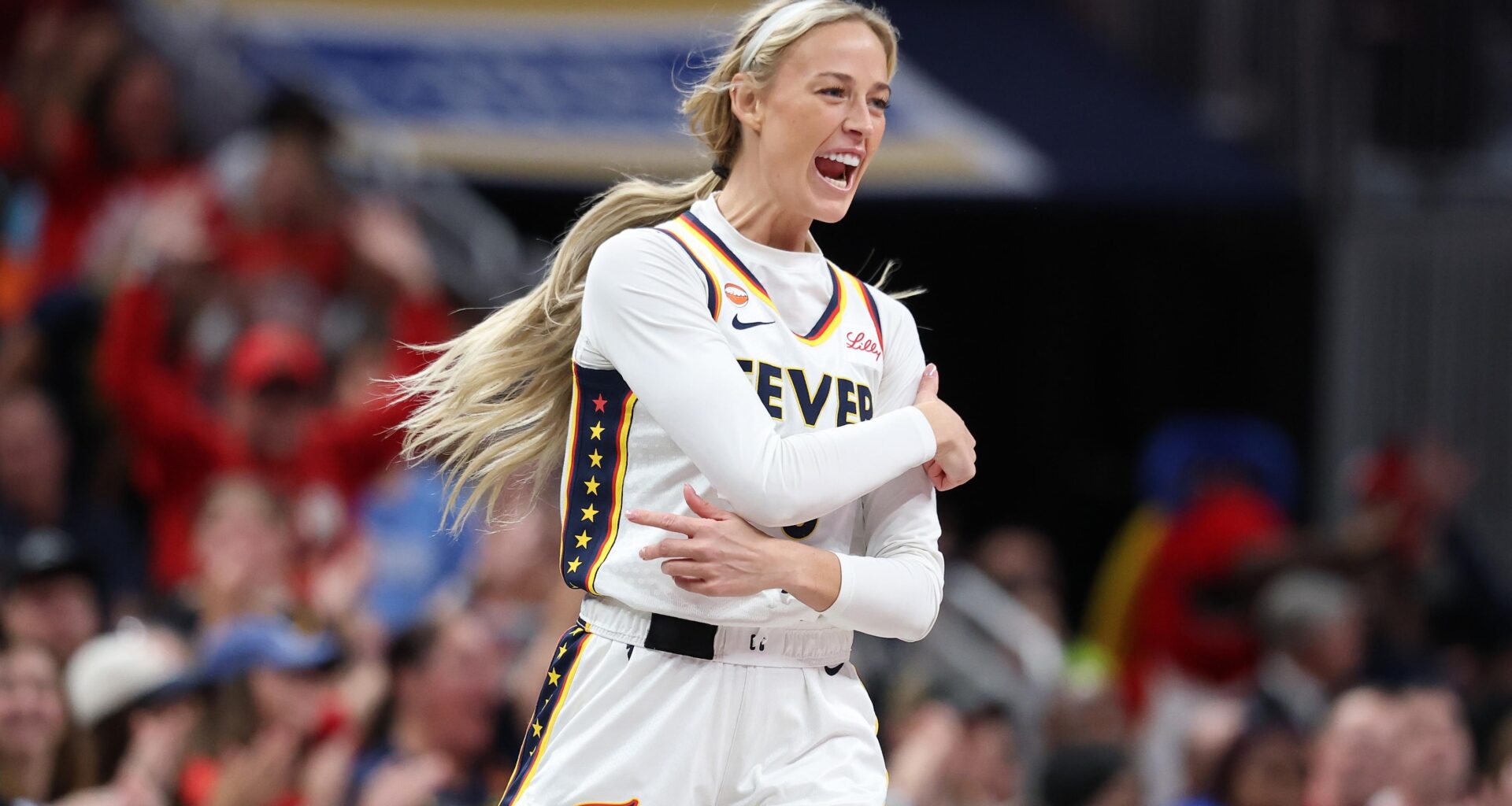 Sophie Cunningham Talks Viral Pointing Video Meme After Caitlin Clark Exchange in Fever-Mercury