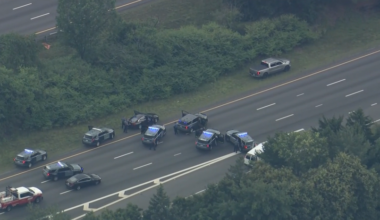 Sky5: Large police presence shuts down traffic in both directions of I-495