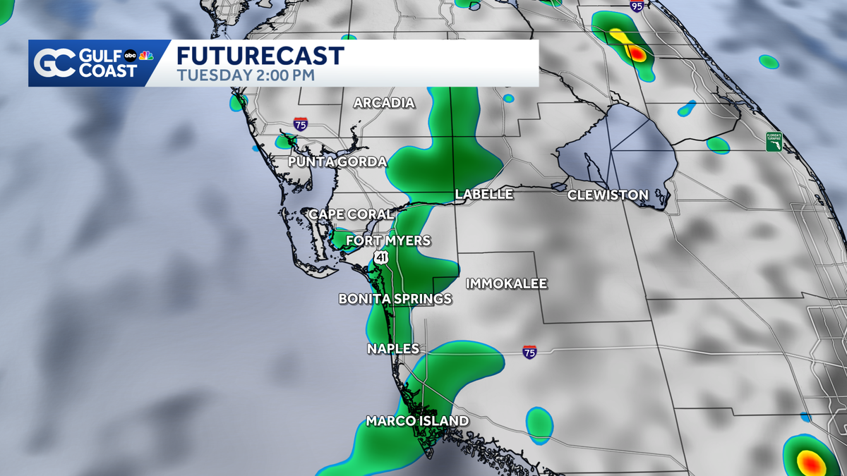 Higher storm coverage Tuesday with seasonal highs
