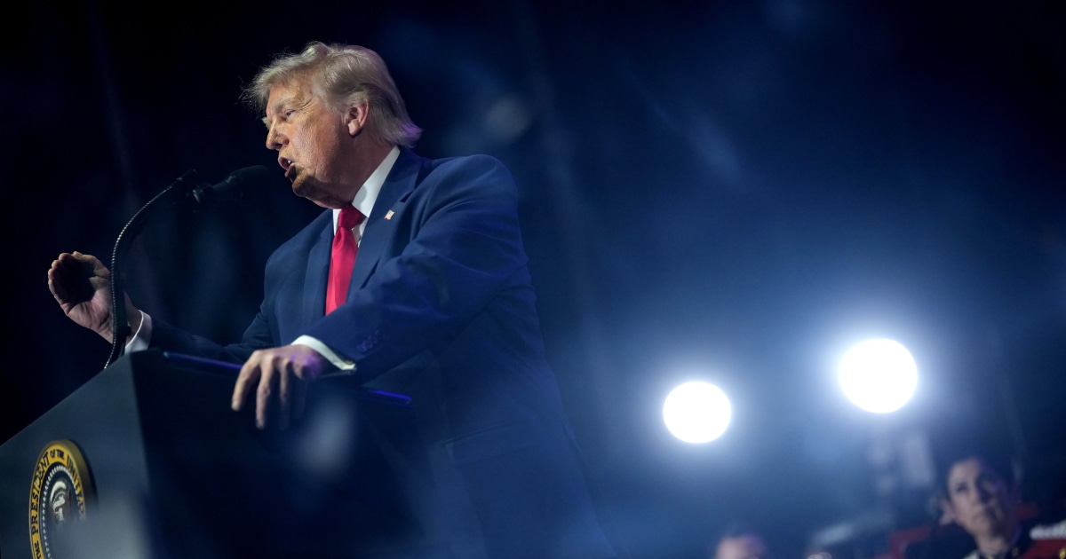Trump kicks off the Great American State Fair after musical acts pulled out