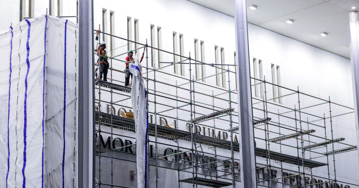 Kennedy Center official tells judge Trump’s name has been removed from building and website