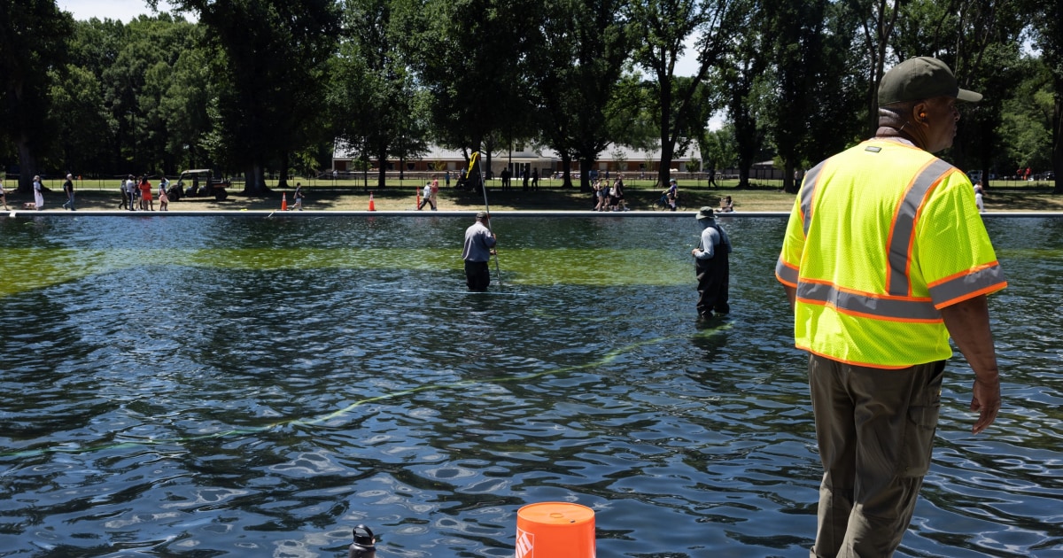 Trump blames vandals for Reflecting Pool problems and says it may need to be drained again