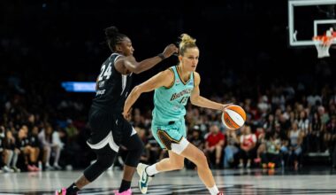 TST Images: Liberty defeat Aces, 87-76, at Michelob ULTRA Arena