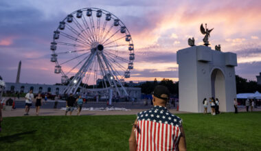 Trump’s Great American State Fair attendees say they haven’t noticed politics overshadowing the celebration