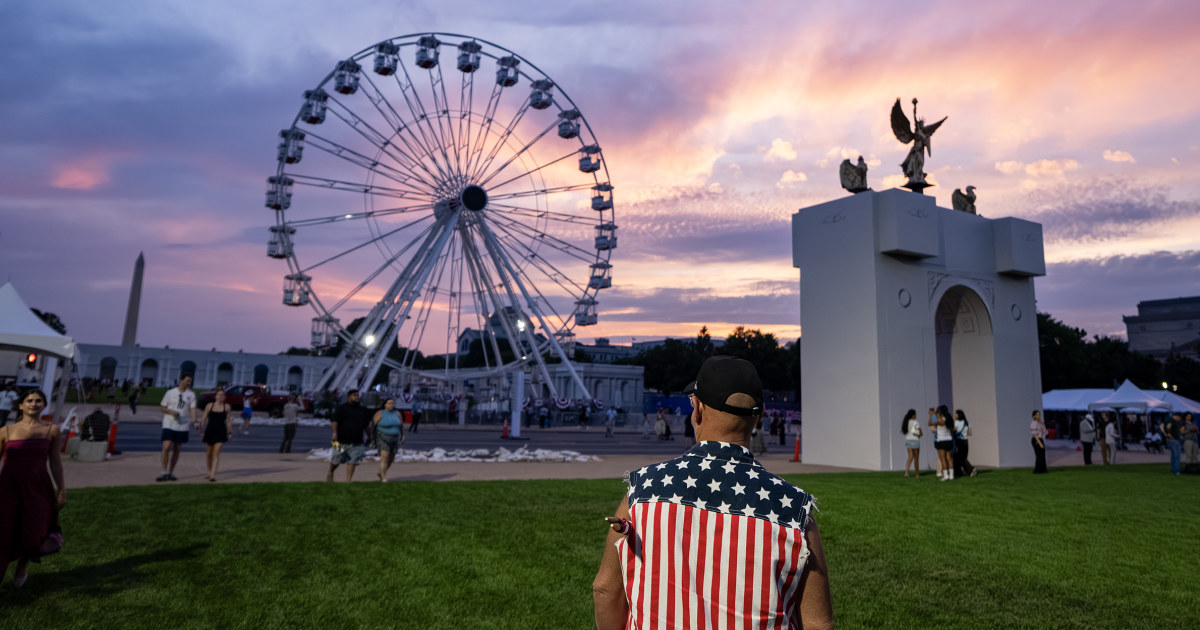 Trump’s Great American State Fair attendees say they haven’t noticed politics overshadowing the celebration