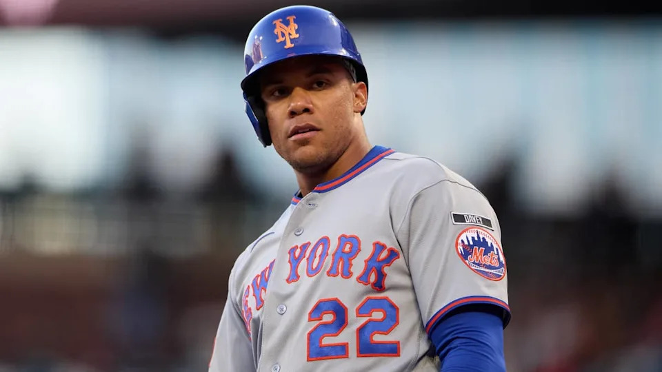 New York Mets outfielder Juan Soto (22).© Robert Edwards-Imagn Images