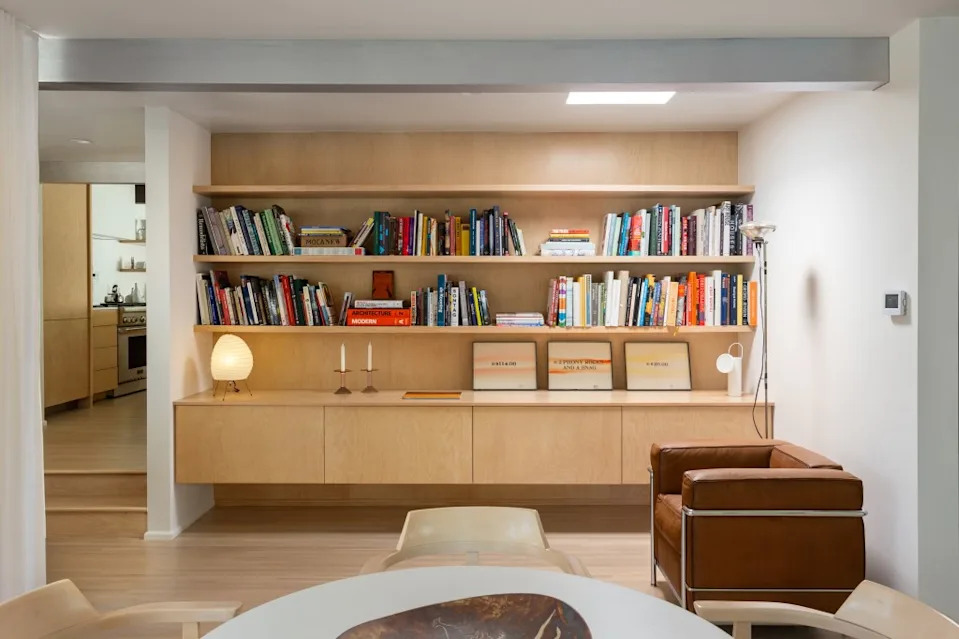 There’s plenty of built-in storage. Cameron Carothers