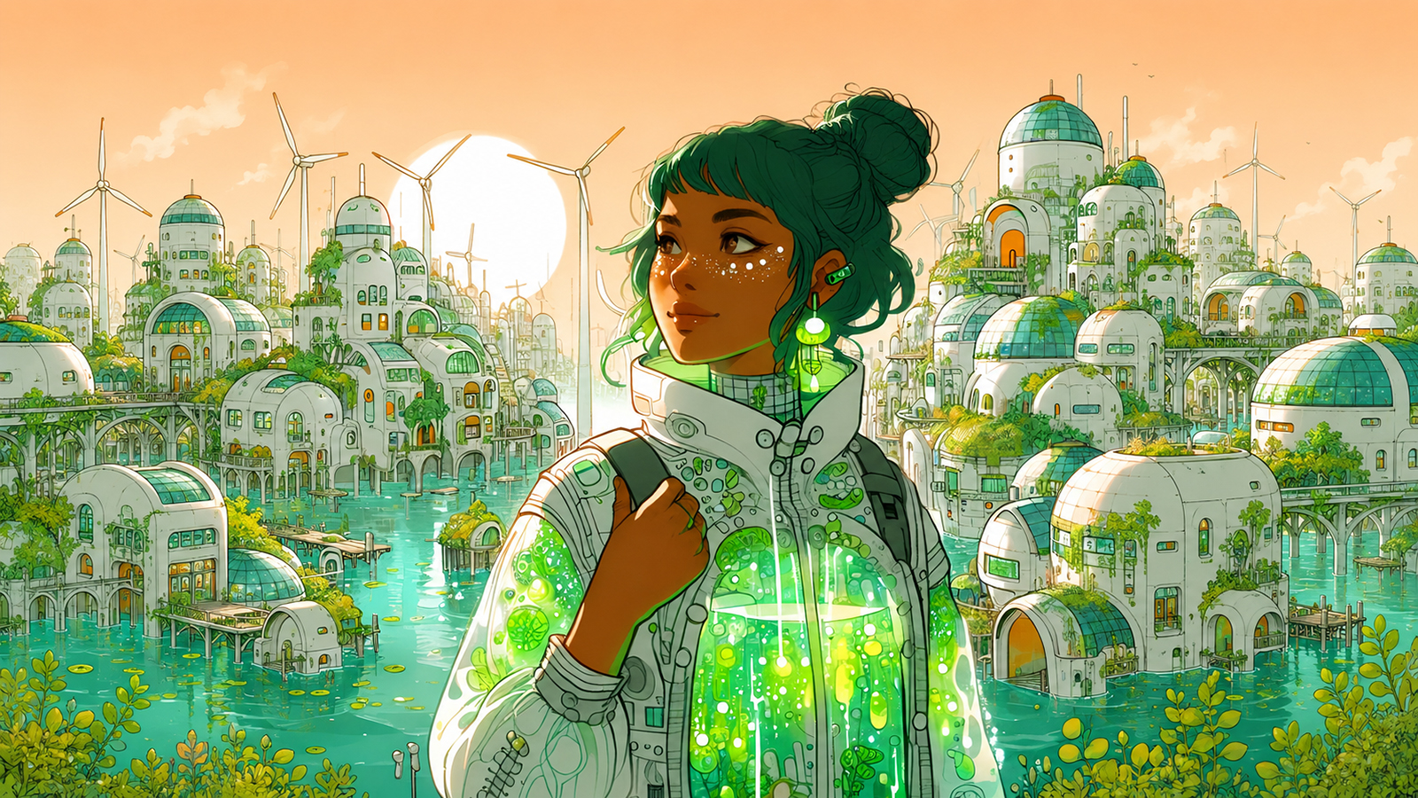 Images from an AI transmedia project