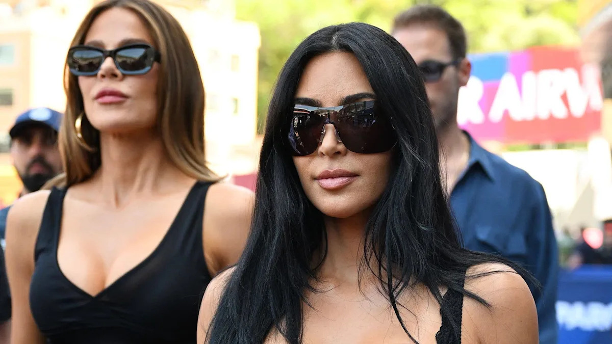 Kim and Khloé Kardashian stun in matching looks at Monaco Grand Prix