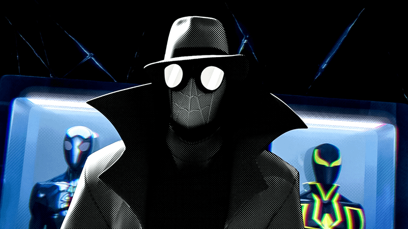 Spider-Noir, voiced by Nicolas Cage.