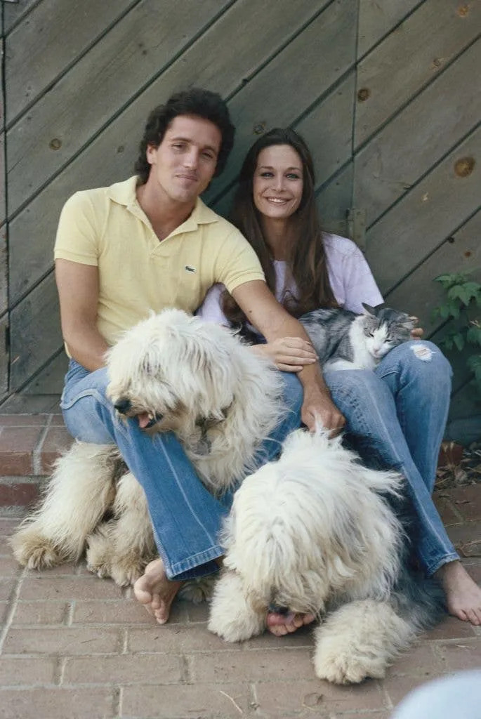 Mary Crosby with her ex-husband, actor Eb Lottimer, circa 1980