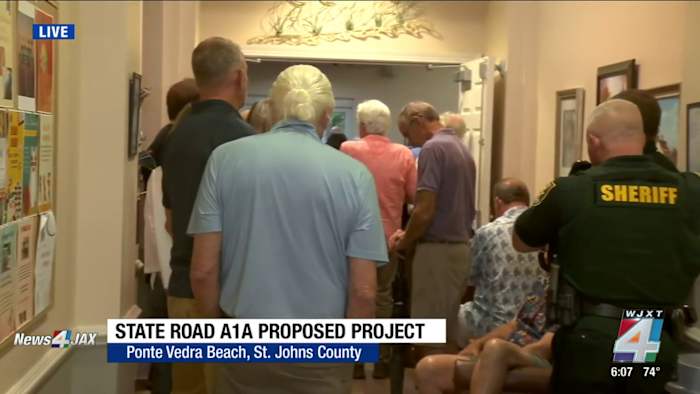 St. Johns County residents pack FDOT meeting, push back plan to overhaul stretch of A1A