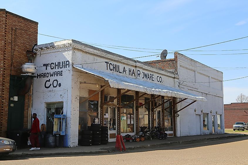 Tchula in Holmes County, Mississippi