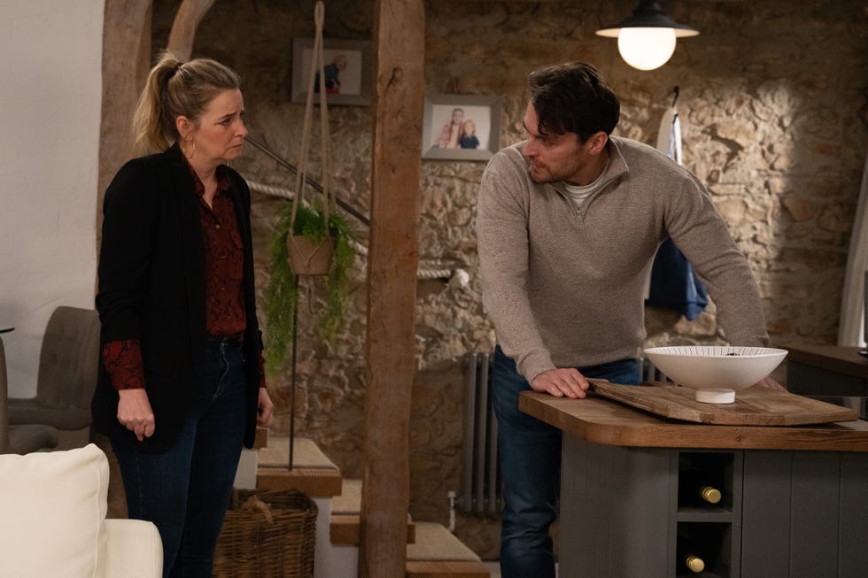 Charity Dingle, Mack Boyd, Emmerdale charity dingle, mack boyd, emmerdale