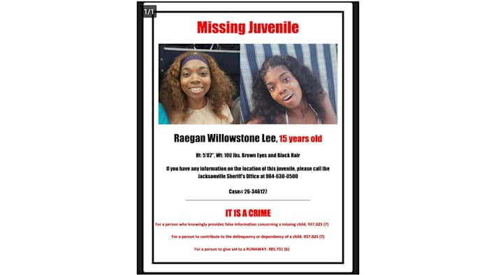 “We Love You, Come Home”: Father Pleads for Return of Missing 15-Year-Old Jacksonville Girl