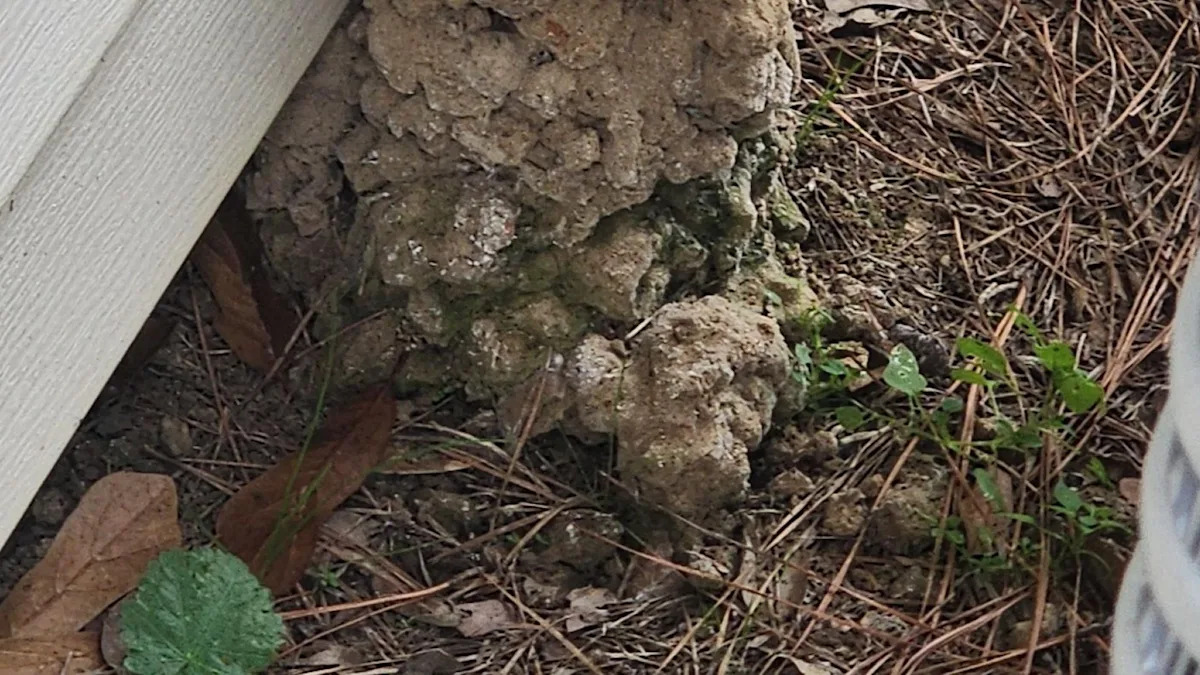 Louisiana resident fears a mud dauber nest, but the strange mound is a crawfish hole instead