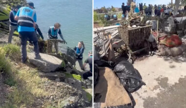 Volunteers haul 2,000 pounds of trash out of local waterbody in just 3 hours