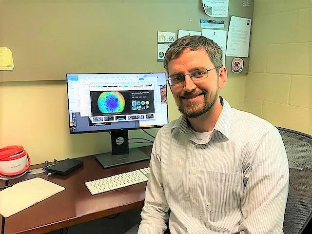 Peter James, Ph.D., Baylor University assistant professor of planetary geophysics. (CREDIT: Baylor University)
