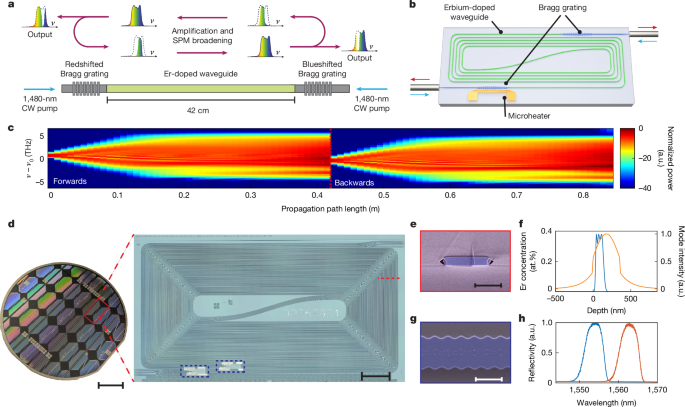 High-pulse-energy integrated mode-locked laser using a Mamyshev oscillator