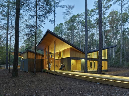 The Kreher Preserve & Nature Center Environmental Education Building in Auburn, Alabama by Leers Weinzapfel Associates. Image credit: Timothy Hursley