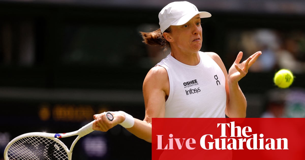 Wimbledon 2026: Swiatek in action, Boulter out, and Serena Williams returns – live | Wimbledon 2026