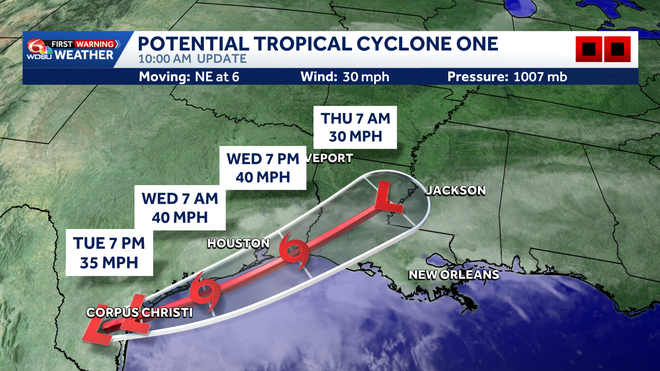 Potential Tropical Cyclone One potential tropical cyclone one