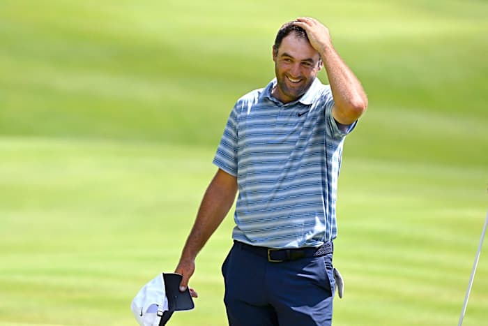 Scottie Scheffler misses out on another sub-60 round and posts 60 for early target at Travelers