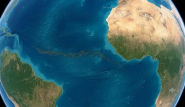 New space images reveal a previously unknown structure stretching almost 5,000 miles across in the Atlantic Ocean