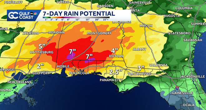 Rainfall Potential tropical storm arthur