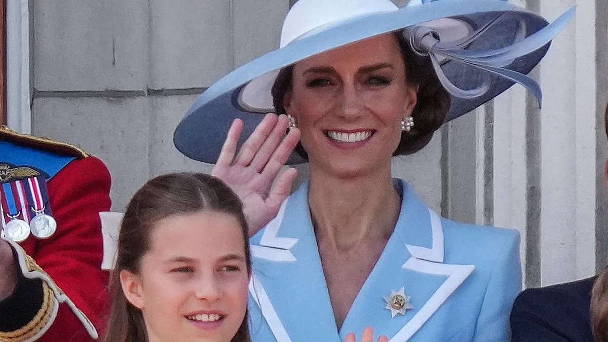 Princess Charlotte, 11, is subtly corrected by mum Kate Middleton on balcony during Trooping the Colour – watch