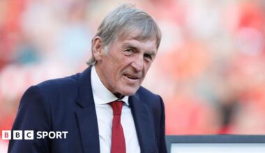 Sir Kenny Dalglish attending a Liverpool game in the Premier League
