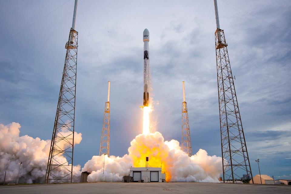 A SpaceX rocket launch