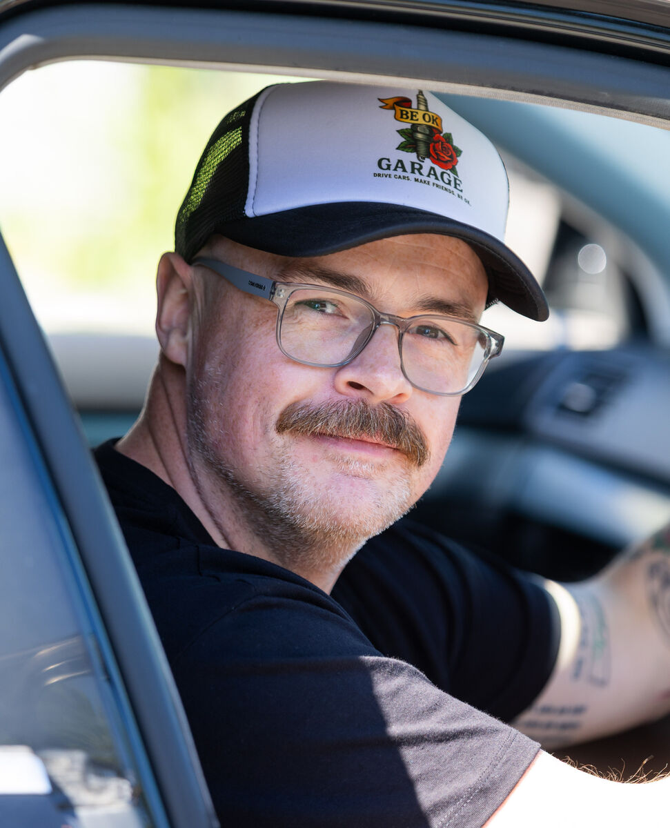 Dave Smith from Be OK Garage - a car-based support group for men at Darndale, Dublin Picture: Gareth Chaney