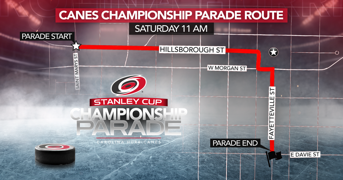 Hurricanes' Stanley Cup parade: Route, street closures and parking info released :: WRAL.com