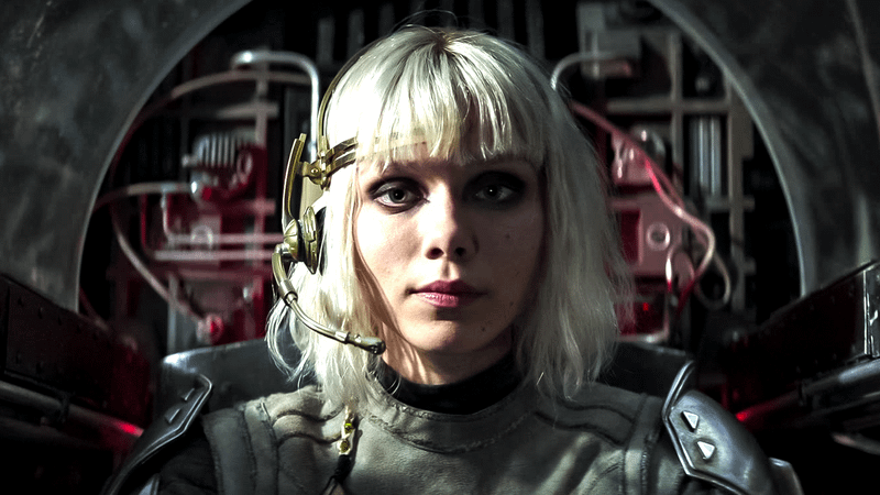 Ivanna Sakhno as Shin Hati in a starfighter in 'Ahsoka' Season 1.