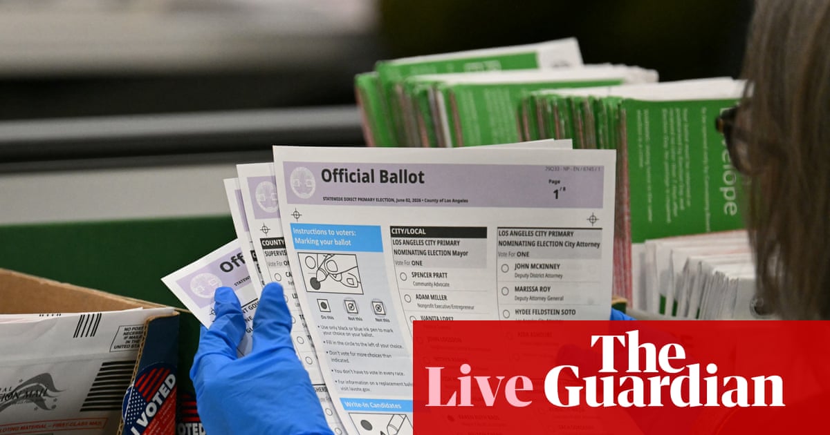 Midterm primaries 2026: results and reaction as six states including California and Iowa cast ballots – as it happened | US midterm elections 2026
