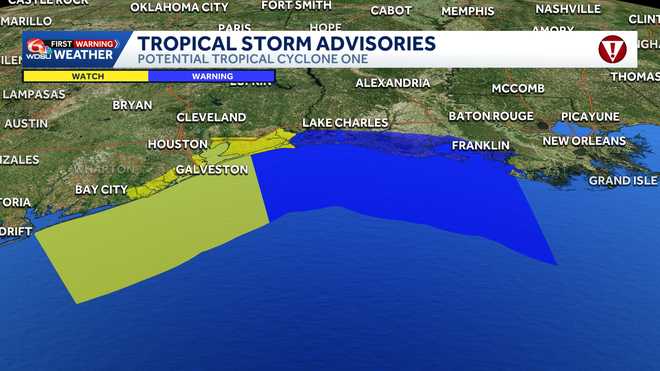 Tropical Storm Warning for portions of Louisiana tropical storm warning for portions of louisiana