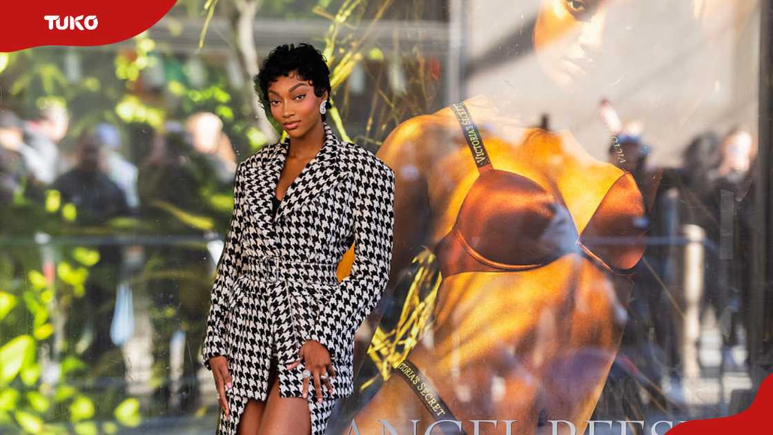 Angel Reese at the Victoria's Secret flagship store
