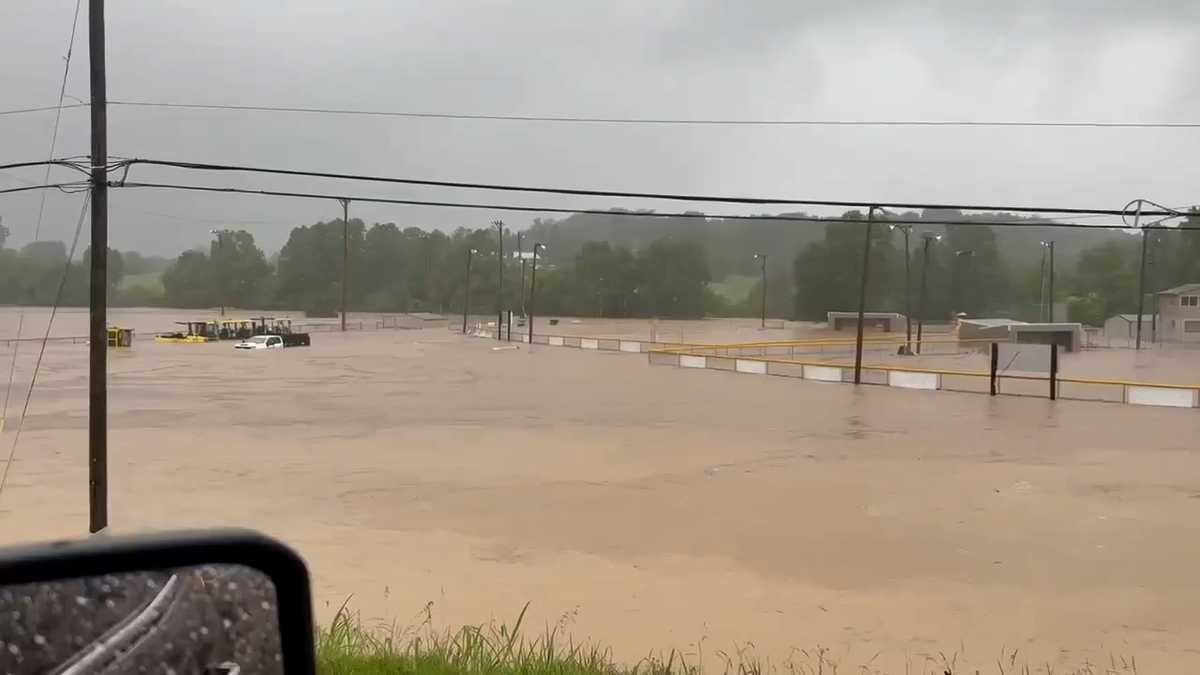 Flooding forces evacuations in Lanesville, Indiana