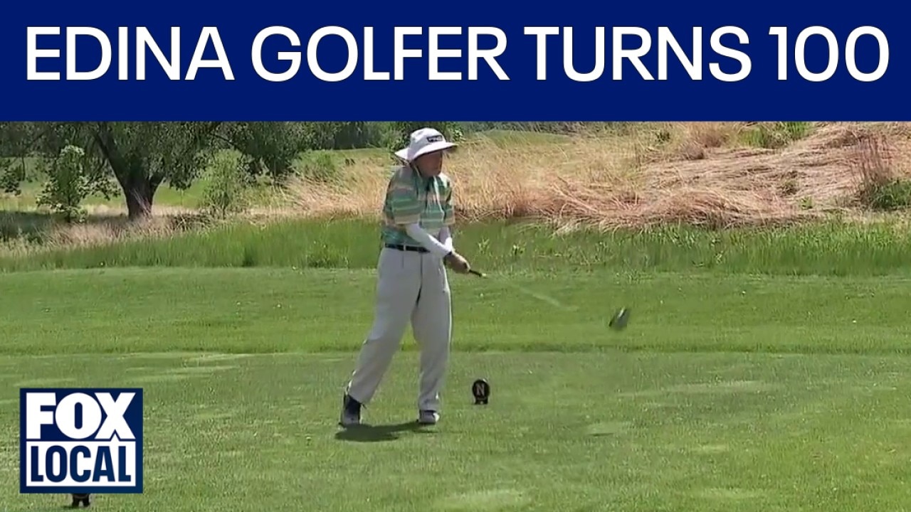 Edina man turns 100 still golfing, walking hallways with clubs to stay strong