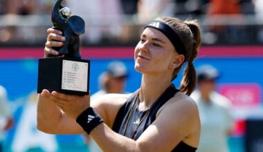 Karolina Muchova wins Bad Homburg title ahead of Wimbledon after Naomi Osaka retires