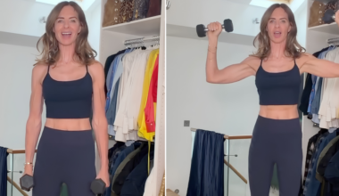'This is my go-to': Trinny Woodall, 62, shares the 10-minute workout she relies on during busy mornings